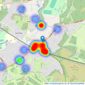 Chancellors - Sunningdale listings heatmap