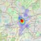 Chancellors - Surbiton listings heatmap