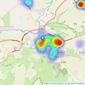 Chancellors - Thame listings heatmap