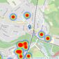 Chancellors - Virginia Water listings heatmap