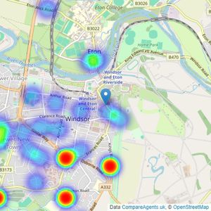 Chancellors - Windsor listings heatmap