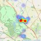 Chancellors - Woodstock listings heatmap