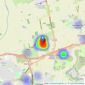 Chandler & Martin - Orsett listings heatmap