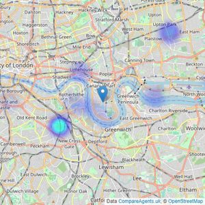 Chanin Estates - London listings heatmap