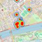 Chapeltons - London listings heatmap