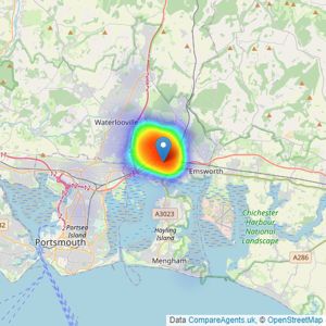 Chapplins Estate Agents - Havant listings heatmap