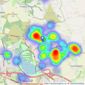 Chariot Estates - Burntwood listings heatmap