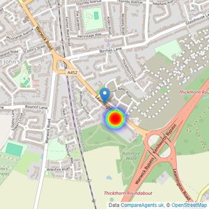 Charles Church Central listings heatmap