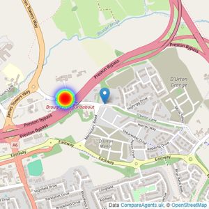 Charles Church Lancashire listings heatmap