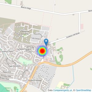 Charles Church Lancashire listings heatmap