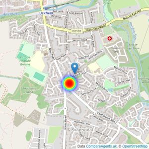 Charles Church listings heatmap