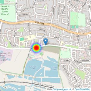 Charles Church listings heatmap