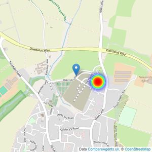 Charles Church listings heatmap