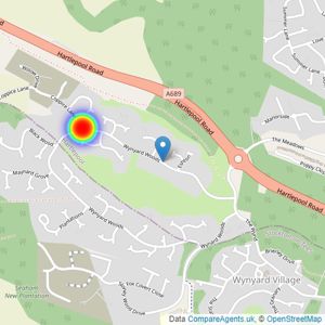 Charles Church listings heatmap