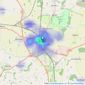 Charles Dyson Estate Agents - Grantham listings heatmap