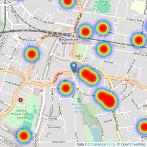 Charles Eden - Beckenham listings heatmap