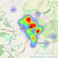 Charles Faye Estate Agents - Calne listings heatmap