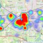 Charles Harding Estate Agents - Swindon listings heatmap