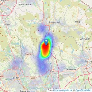 Charles Louis Homes Limited - Ramsbottom listings heatmap