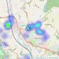 Charles Newton & Co - Eastwood listings heatmap