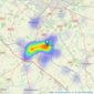 Charles Rose - Leamington Spa listings heatmap