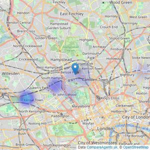 Charles Rowan Estates Limited - London listings heatmap