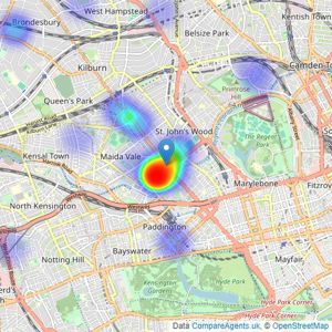 CHARMILL RESIDENTIAL - London listings heatmap