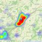 Charters - Alton listings heatmap