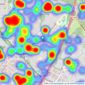 Charters - Chandlers Ford listings heatmap