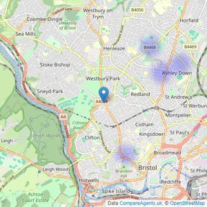 Chase Buchanan - Clifton listings heatmap