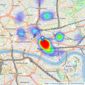 Chase Evans - City & Aldgate listings heatmap