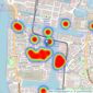 Chase Evans - Pan Peninsula listings heatmap