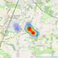 Chatt Estates - Ditchling listings heatmap