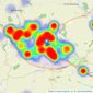 Cheffins Residential - Haverhill listings heatmap