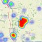 Cheffins Residential - Saffron Walden listings heatmap