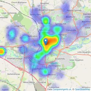 Chelton Brown - Northampton listings heatmap