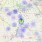 Cheshire Lamont - Tarporley listings heatmap