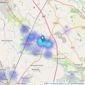 Cheshire Property - Sandbach listings heatmap