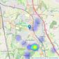 Chesters - Chorley listings heatmap