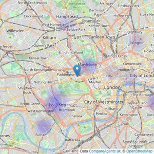 Chestertons - Capital Markets listings heatmap