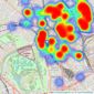 Chestertons Estate Agents - Camden listings heatmap