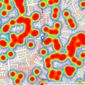 Chestertons Estate Agents - Islington listings heatmap