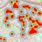 Chestertons Estate Agents - Notting Hill listings heatmap