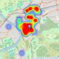 Chestertons Estate Agents - Richmond listings heatmap