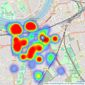 Chestertons Estate Agents - Wandsworth listings heatmap