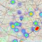 Chestertons New Homes - Chestertons New Homes listings heatmap