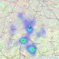 Choices - Croydon listings heatmap