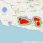 Chris Davies Estate Agents - Llantwit Major listings heatmap