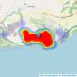 Chris Davies Estate Agents - Rhoose listings heatmap