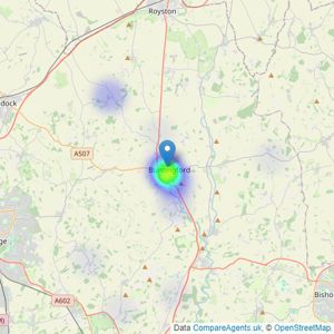 Chris Dellar Properties - Buntingford listings heatmap